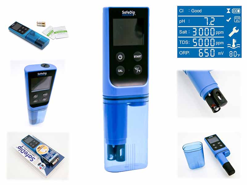 MET20A Safedip 6 In 1 Electronic Test System - GLOBAL POOL PRODUCTS